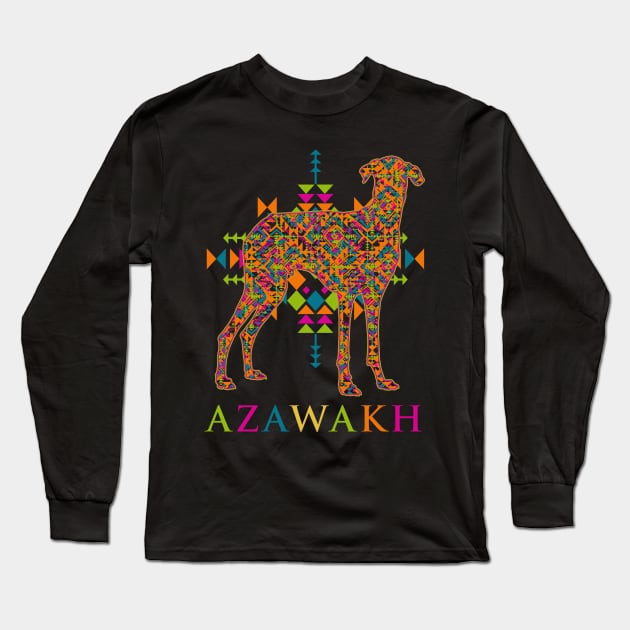 Azawakh Sighthound Long Sleeve T-Shirt by Nartissima